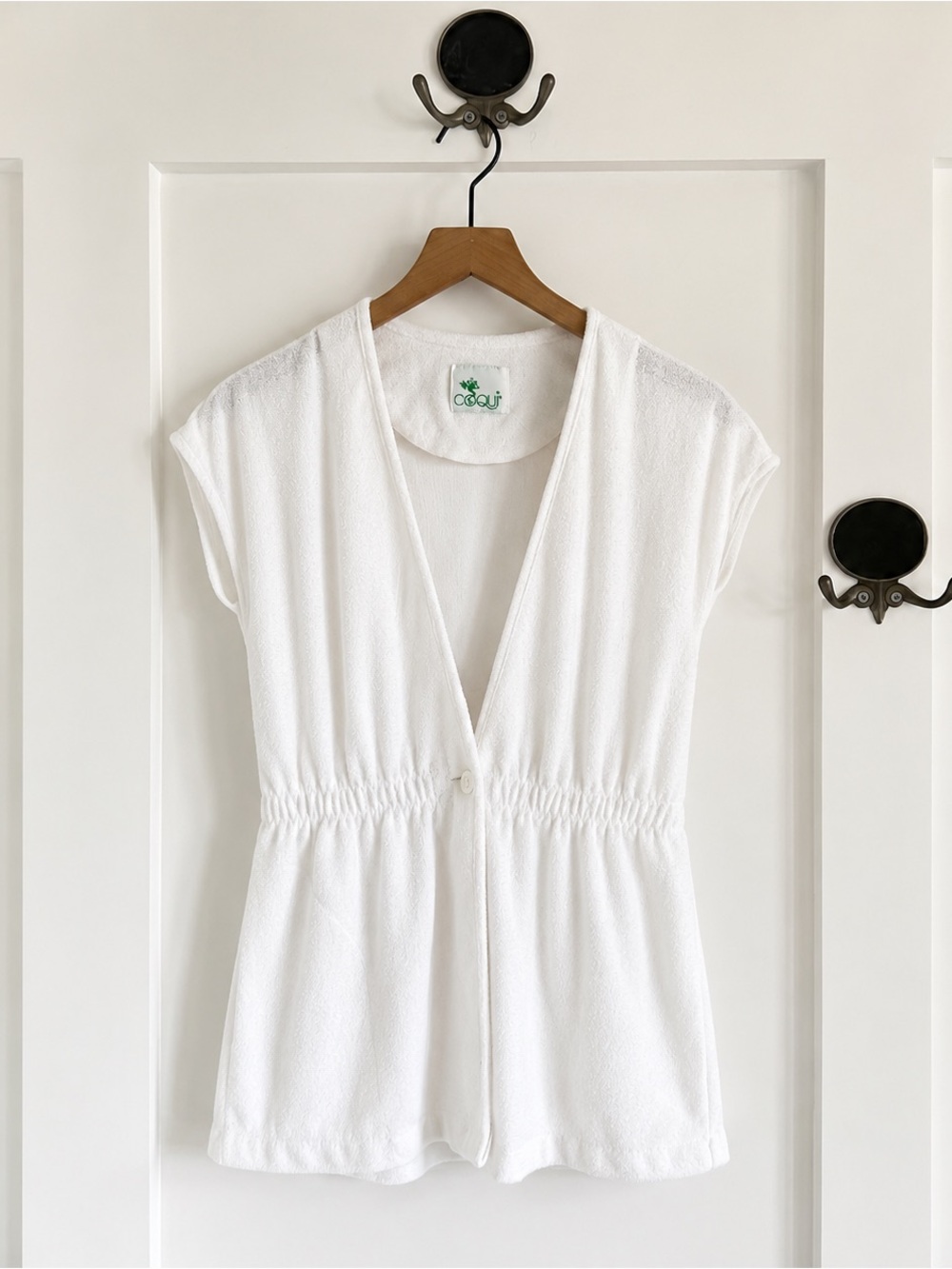 Vintage 70s 80s Coqui Terry Cloth Resort Cover-Up | Made in USA